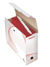Esselte Archivační krabice na pořadače - 11,7 x 28,5 x 33,7 cm, bílá