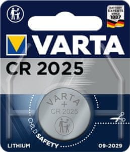 Varta Knoflíková baterie CR2025 3 V, lithiová - VARTA