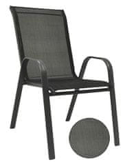 KONTRAST Zahradní židle MAJORKA 55 x 65 x 95 cm černá