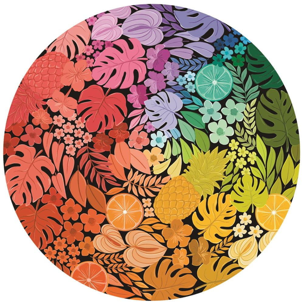 Levně Ravensburger Kulaté puzzle Kruh barev: Tropical 500 dílků
