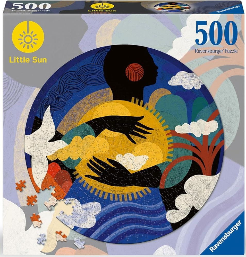 Levně Ravensburger Kulaté puzzle Little Sun: Správný pocit 500 dílků
