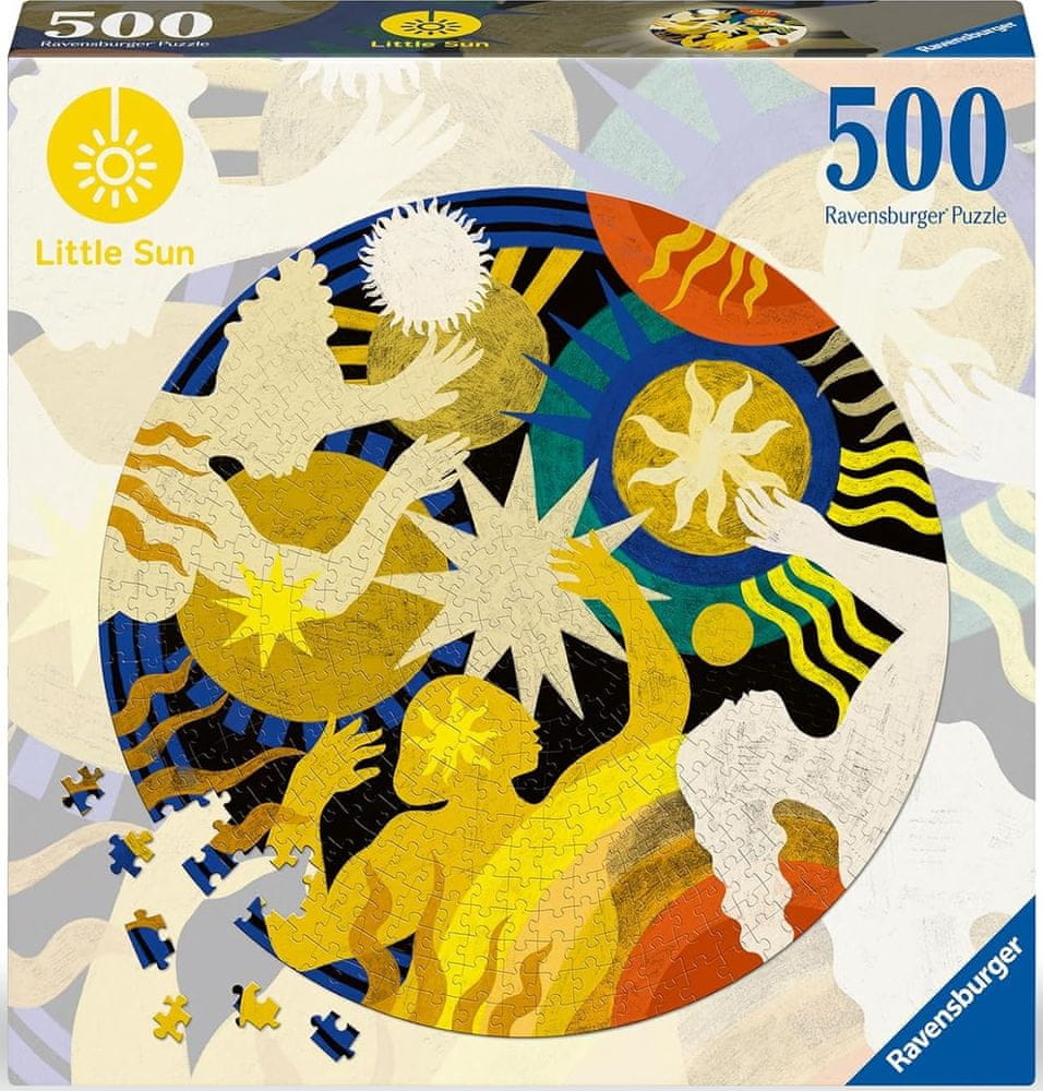 Levně Ravensburger Kulaté puzzle Little Sun: Zapojení se 500 dílků