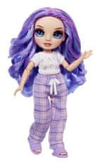 Rainbow High Junior Fashion panenka v pyžamu - Violet Willow