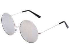 Camerazar Unisex Brýle Lenonki ve Stylu Klasických, Zrcadlové Čočky, Ochrana UV 400 kat. 3, Kovové Obroučky