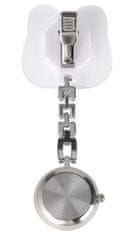 Camerazar Zdravotnické hodinky na řetízku, stříbrná nerezová ocel, délka 7,5 - 8,5 cm
