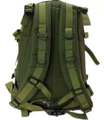 Camerazar Turistický batoh XL SURVIVAL, vojenský taktický styl, Polyester 600d, 45 litrů, voděodolný