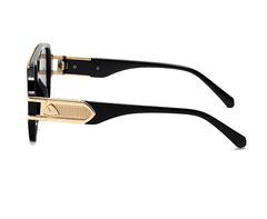 Camerazar Pánské polarizační sluneční brýle RETRO STYLE PILOTS, zlatý kovový rám, UV 400 kat. 3 filtr, velikost čoček 47x55 mm