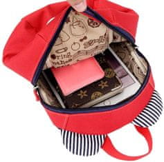 Camerazar Dětský batoh Medvídek pro předškoláka, měkký polyester, 27x22x10 cm + šňůrka na krk