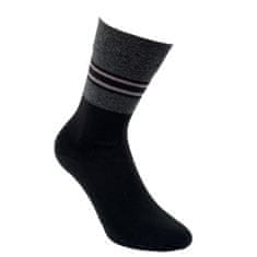 RS RS pánské bavlněné vzorované šedé vzorované ponožky 32186 3pack, 39-42