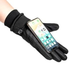 Camerazar Pánské zateplené zimní rukavice touch waterproof
