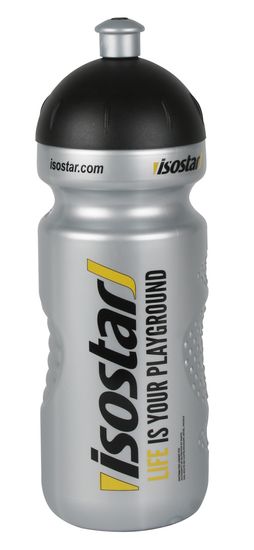 Isostar Láhev 650 ml stříbrná špunt