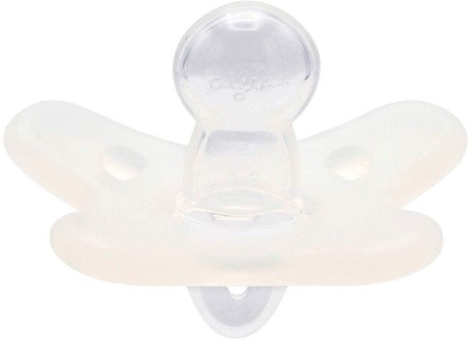 Canpol babies Dudlík 100% silikonový symetrický 6-12m 1ks bílý