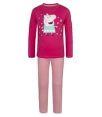 E plus M Dívčí pyžamo Peppa Pig s dlouhým rukávem 98-116