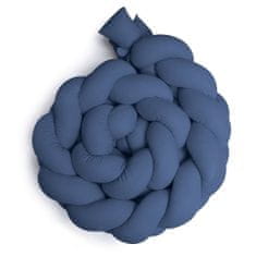 Maceshka Pletený mantinel Maceshka mušelín 180cm Modrá