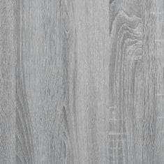 shumee Kuchyňský regál šedý sonoma 90x40x84 cm kompozitní dřevo a kov