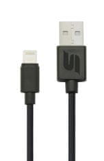 SEFIS nabíjecí datový kabel s konektory USB-A a Lightning 29cm černý