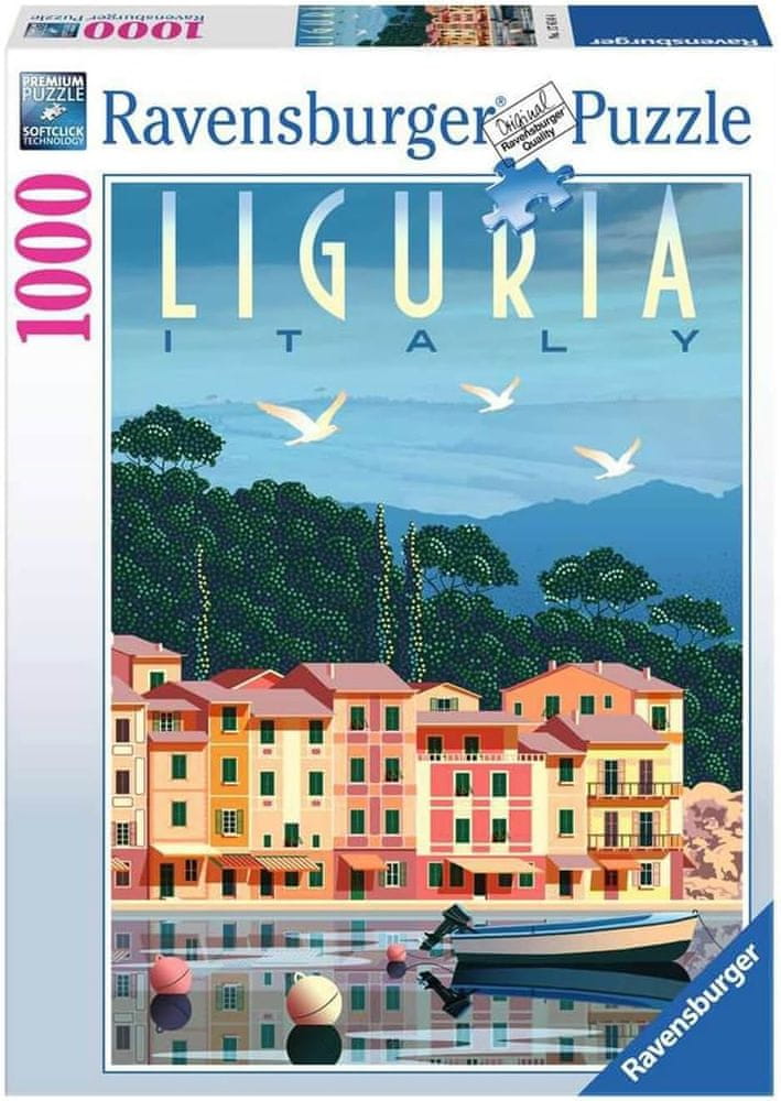 Levně Ravensburger Puzzle Pohlednice z Ligurie 1000 dílků