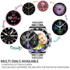 Netscroll Stylové smart hodinky pro muže, dárky, nápad na dárek, vánoční dárky, CasualWatch