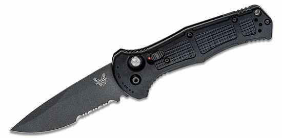 Benchmade 9070SBK CLAYMORE, AUTO, DROP POINT BLACK GRIVORY S