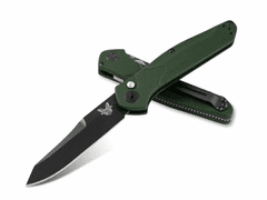 Benchmade 9400BK Osborne Black automatický nůž 8,6 cm, černá, zelená, hliník, Reverse Tanto