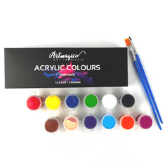 Artmagico  Akrylové barvy 5ml x 12 ks