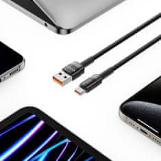 Tech-protect Ultraboost Evo kabel USB / USB-C 100W 5A 1m, černý