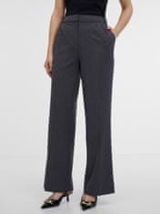 Orsay Tmavě šedé dámské široké kalhoty 36