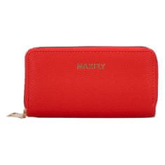 MaxFly Velká dámská koženková peněženka Luneta, červená