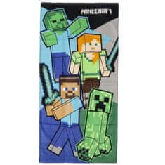 SETINO Hravý dětský ručník Minecraft, zelená