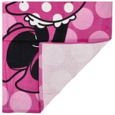 SETINO Hravý dětský ručník Minnie s puntíky, růžová