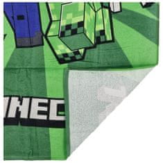 SETINO Hravý dětský ručník Minecraft Creeper, zelená