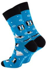 Vincent Creation® Vincent Creation Ponožky unisex "Penguin" - modré, tyrkysové, modrá, 36/40