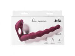 Lola Games Vibrační nástavec pro dvojitou penetraci Passion Farnell Wine Red