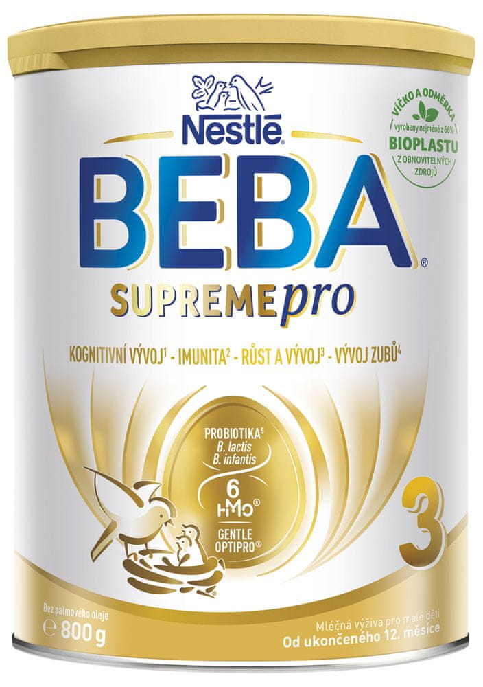 Levně BEBA SUPREMEpro 3, 6 HMO, mléko pro malé děti, 800 g