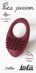 Lola Games Rechargeable Vibro cockring Pure Passion Stellar Wine Red