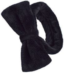 For Fun & Home Měkká kosmetická čelenka do vlasů pro domácí lázně, materiál fleece, univerzální velikost, šířka mašle 14 cm