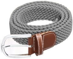 Camerazar Unisex elastický pletený pásek ke kalhotám, délka 109-120 cm, šířka 3,4 cm, polyester + kůže