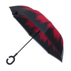 Blooming Brollies Dámský holový deštník Inside Out Red Daisy Umbrella EDIORD