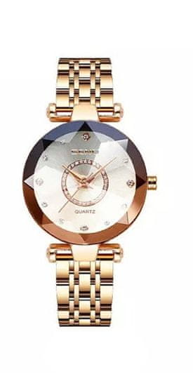 Netscroll Elegantní dámské hodinky, dámské náramkové hodinky s klasickým analogovým systémem, z nerezové oceli, vodotěsné, elegantní design vhodný pro všechny příležitosti, PremiumWatch