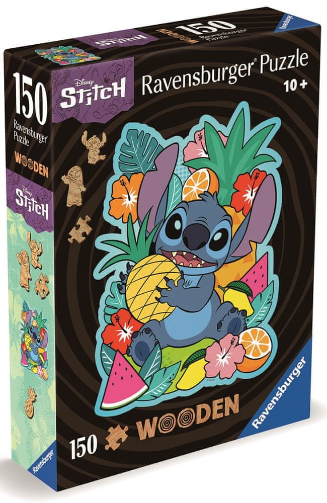 Levně Ravensburger 120007586 Dřevěné puzzle Disney: Stitch 150 dílků