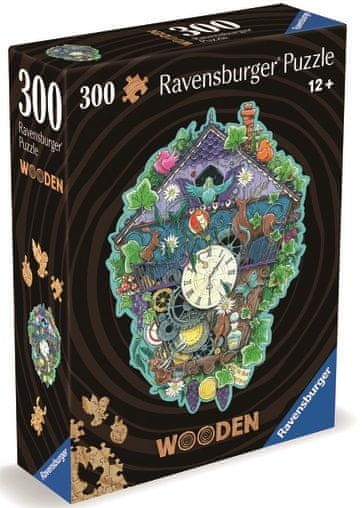 Levně Ravensburger 120007593 Dřevěné puzzle Kukačkové hodiny 300 dílků