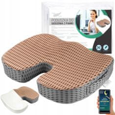 Medi Sleep Ortopedický polštář pro sedadlo auta, kancelářská židle s pamětí