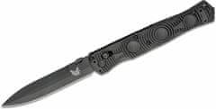 Benchmade 391BK SOCP Black taktický kapesní nůž 11,4 cm, celočerný, CF-Elite