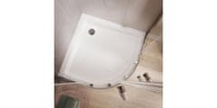 CERSANIT Sprchový kout čtvrtkruh 80 x190, r55, posuv, čiré sklo (S154-001)