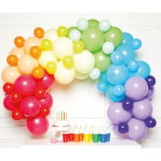 Amscan Sada balónků na balonkovou girlandu duhová 78 ks