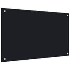 Vidaxl Kuchyňský panel černý 80 x 50 cm tvrzené sklo