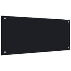 Vidaxl Kuchyňský panel černý 90 x 40 cm tvrzené sklo