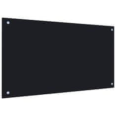 Vidaxl Kuchyňský panel černý 90 x 50 cm tvrzené sklo