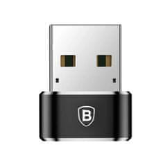 BASEUS Baseus adaptér z USB typu C na USB černý (CAAOTG-01)
