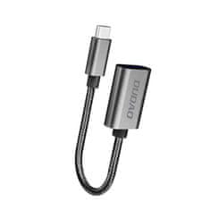DUDAO Dudao adaptér OTG kabel z USB 2.0 na USB-C šedý (L15T)